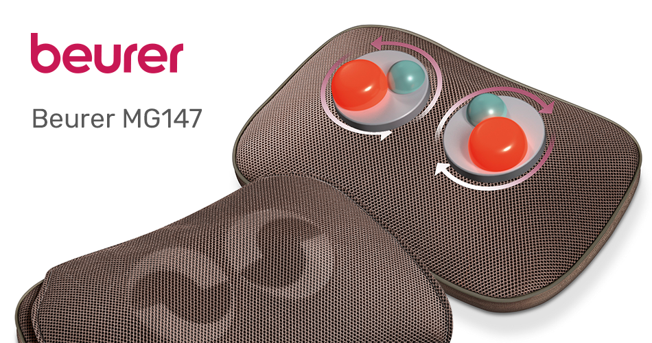 Массажная подушка Beurer MG147: расслабление после тяжёлого дня
