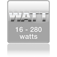 Мощность 16 - 280 Вт