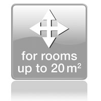 Для помещений до 20 кв.м.