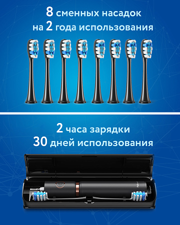 Электрическая зубная щетка Fairywill P11 (Черная)